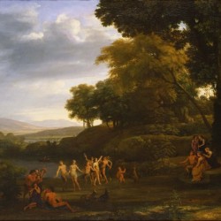 Landscape with Dancing Satyrs and Nymphs